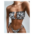 Fold Fashion Sexy Hollow European and American Foreign Trade Bikini Swimsuit